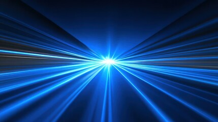 Dynamic blue light streaks converging to a central point