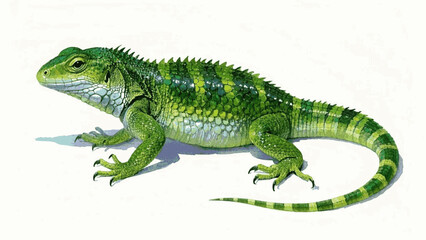 Sunbaked ripple lizard isolated watercolor vector illustration svg 