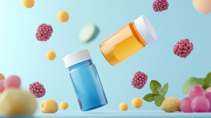 Candies and bottles flying