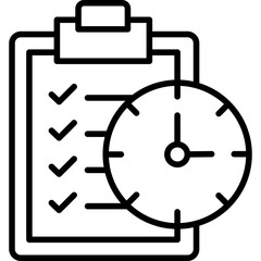 Schedule Line Icon