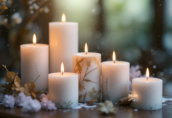candle and decorations