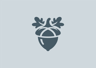 Acorn logo with natural growth and forest feel