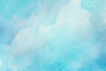 Abstract watercolor on white background. The color splashing in the paper.It is a hand drawn.