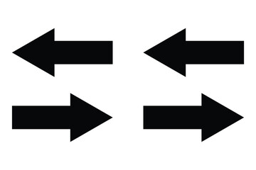 Color Bold arrow sign collection, set of black arrows icons, isolated . red black blue yellow, Bold Arrows.