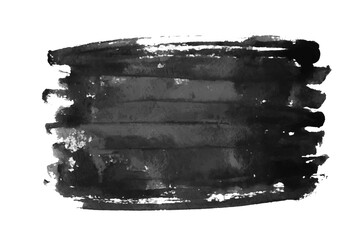 Black Brush strokes isolated on white background. Brush strokes grunge background.