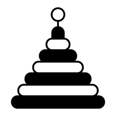 pyramid black icon