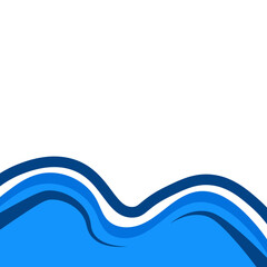 Abstract Wavy Footer