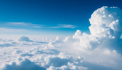 Deep Blue Aberration Atmosphere with Ethereal Heavenly Glow and Soft Abstract Background Aesthetic