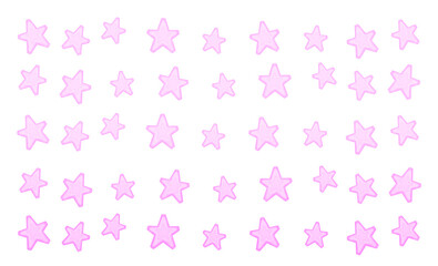 Star pattern in pink watercolor