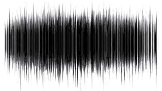 A visual representation of fluctuating sound waves.