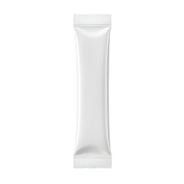 White Blank Stick Pack Packaging Mockup