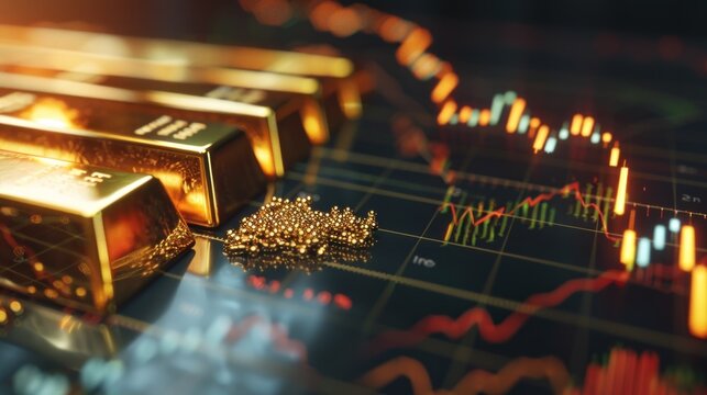 Analysis of gold prices and market dynamics with detailed chart data