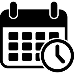 Schedule Icon Glyph
