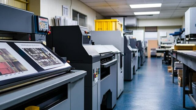 High-Tech Printing Facility: Modern Machines and Workflow