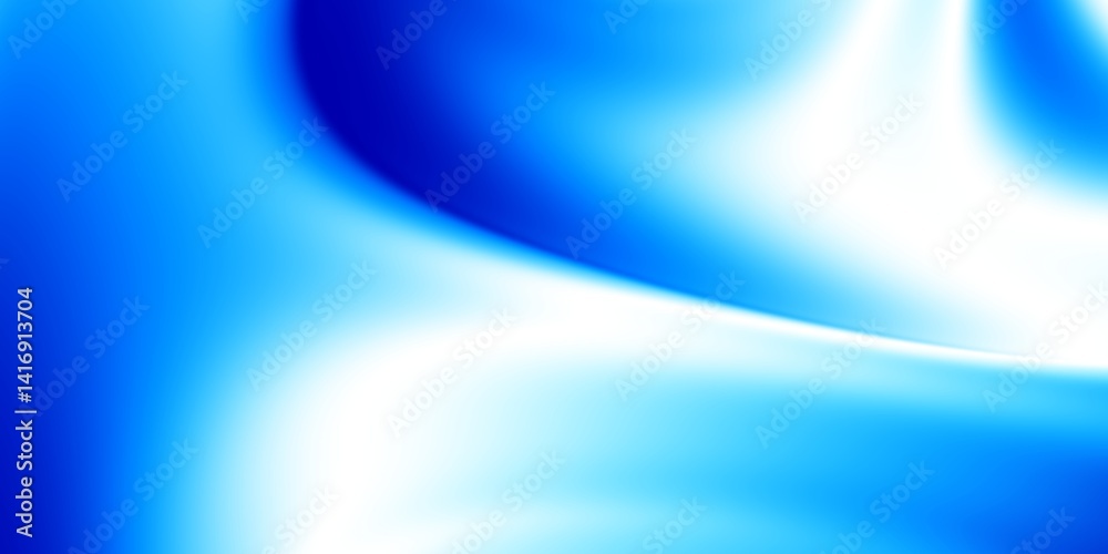Fototapete A mesmerizing blend of captivating blue hues creating fluid dynamics within a stunning abstract design