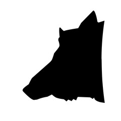 Pig Head Logo Silhouette Vector Illustration Vector