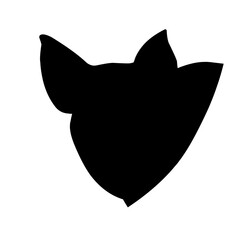 Pig Head Logo Silhouette Vector Illustration Vector