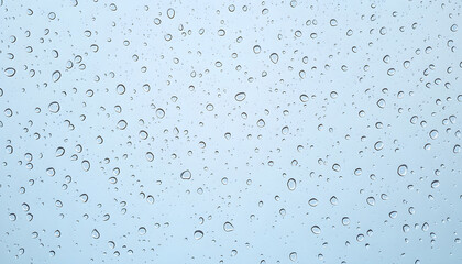 Clear Glass Water Droplets Texture Background