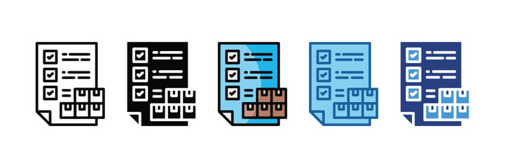 Logistics Planning  Icon Element For Design