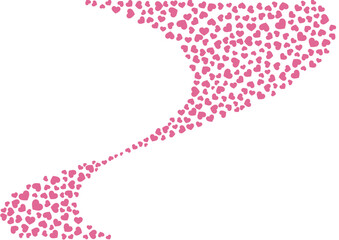 ハート柄の背景 赤系の単色 ハート