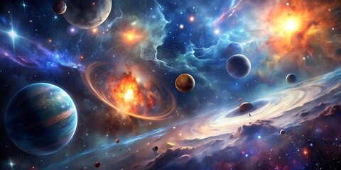 Universe nebula stars space