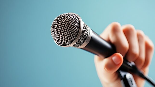 Public speaking expert training employees on effective communication skills 