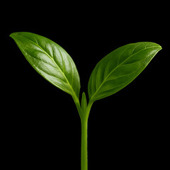 image of a fresh green plant vector. isolated white background