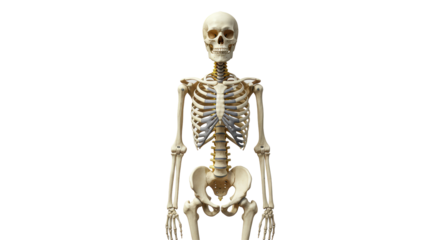 Isolated Anatomically Correct Human Skeleton