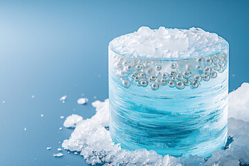 glacial ice core sample,