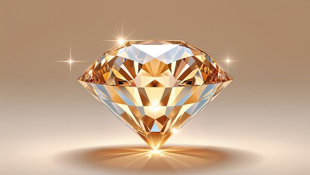 Diamond like shimmering light against a soft cream background for an elegant effect