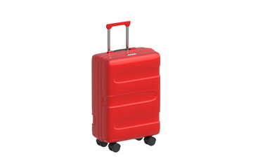 Travel suitcase isolated on white background. Bag for luggage. 3d render