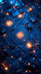 Data transfer digital matrix futuristic theme high resolution HD wallpaper