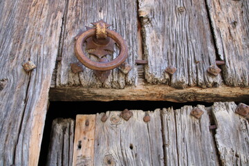 old wooden door
