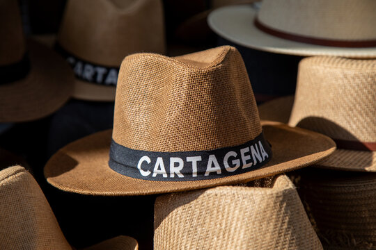 handmade hats or sombreros in Cartagena, Colombia
