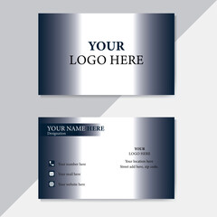Creative and clean corporate business card template. Vector illustration.