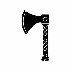 creative Silhouette axe Icon Vector Illustration 