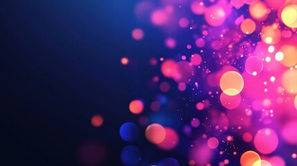 Abstract Colorful Bokeh Background with Soft Focus and Light Effects