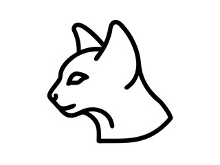 Cat Line Art Vector Design, Minimalist Cat SVG, Elegant Pet Outline SVG Vector