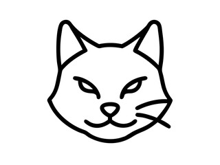 Cat Line Art Vector Design, Minimalist Cat SVG, Elegant Pet Outline SVG Vector