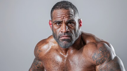 Muscular Man Portrait, Fitness, Strength - Authentic Portraits