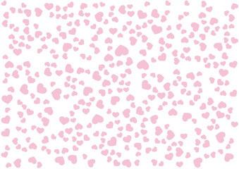 ハート柄の背景 赤系の単色 ハート