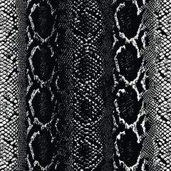 Black and White Python Scales Seamless Pattern