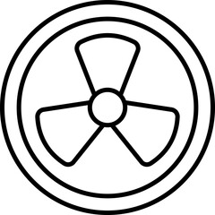 Energy Fan Vector Icon Stock Illustration for Eco-Friendly and Environmental Concepts