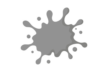 Gray paint splash vector