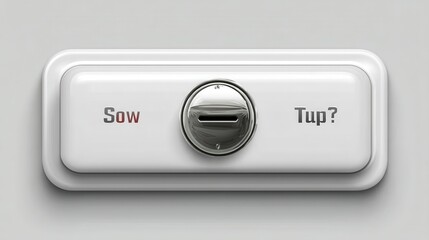 Simple rectangular button ideal for website or application - red colorful graphic press yellow