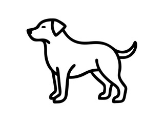 Dog Line Art Vector Design, Minimalist Dog SVG