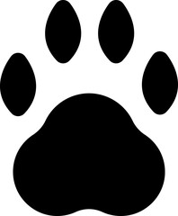 Animal Footprint Vector Icon Stock Illustration for Eco-Friendly and Environmental Concepts