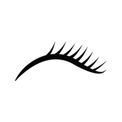 eyelash logo icon illustration flat