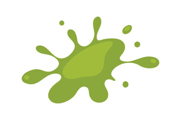 Olive paint splash vector on white background