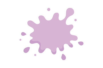 Fototapeta premium Pastel Purple paint splash vector on white background